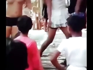 Indian girl naked dance on stage